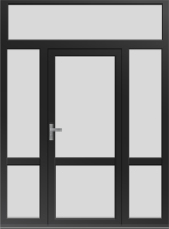 Межкомнатная двухстворчатая дверь KALEVA DOORS LIGHT INSIDE ALUVET GLASS STANDART, 221117