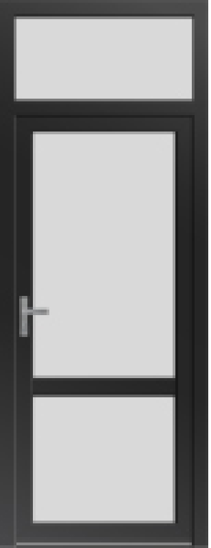 Входная одностворчатая дверь улица-дом KALEVA DOORS ALUVET GLASS STANDART, 221105